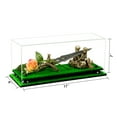 thumbnail image 2 of Versatile Deluxe Clear Acrylic Display Case - Large Rectangle Box with Black Risers and Turf Base 17" x 6" x 7" (A019-BR), 2 of 7
