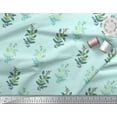 thumbnail image 2 of Soimoi Rayon Crepe Fabric Leaves & Floral Block Fabric Prints by Yard 46 Inch Wide, 2 of 3