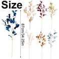 thumbnail image 3 of QIDESHIP Mediterranean Style Artificial Eucalyptus Branches, 1-Piece with Leaves Silk Flowers for Home Decor, Wedding Bouquets, Table Centerpieces & Vase Arrangements, 3 of 9