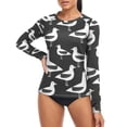 thumbnail image 4 of joogoo Womens UPF 50+ Sun Shirts Seagull Long Sleeve UV Protection Rash Guard Tops L, 4 of 7