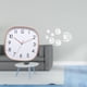 thumbnail image 2 of Reloj de pared digital vintage con espejo, diseño silencioso para colgar, pegatinas de peces acrílicas extraíbles para comedor, gimnasio en casa., 2 of 8