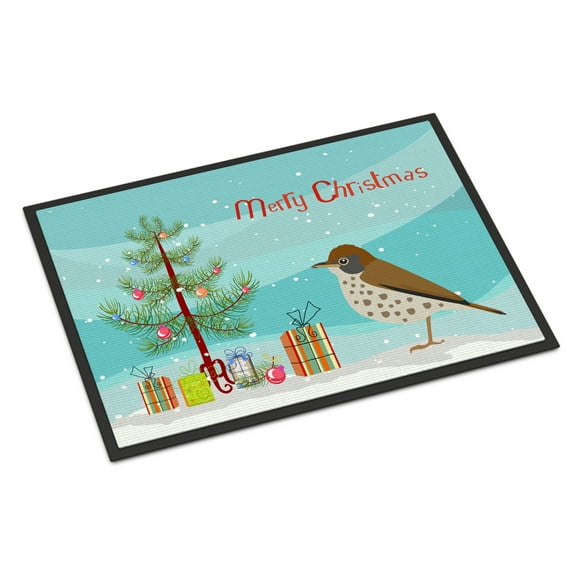 Thrush Merry Christmas Door Mat