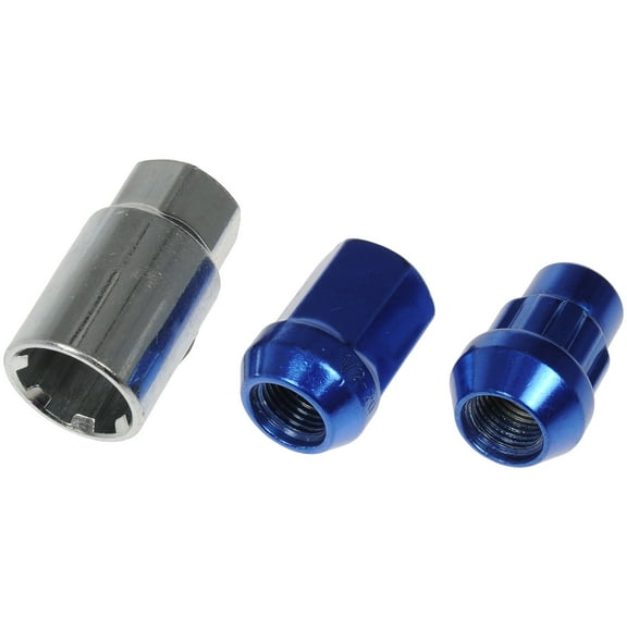 Dorman 713-275D Wheel Lug Nut for Specific Models, Blue Chrome (Pack of 20)