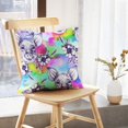 thumbnail image 5 of LALILO Throw Pillow Covers Portrait Little Pig With Flowers Sign Cushion Cover 18" x 18", 2 Pack, 5 of 6
