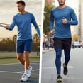 thumbnail image 5 of Xidunhg Men's Rash Guard Long Sleeve Shirt UPF 50 Sun Protection Quick Dry Moisture Wicking Lightweight for Swimming Surfing Outdoor Dark Blue M, 5 of 9