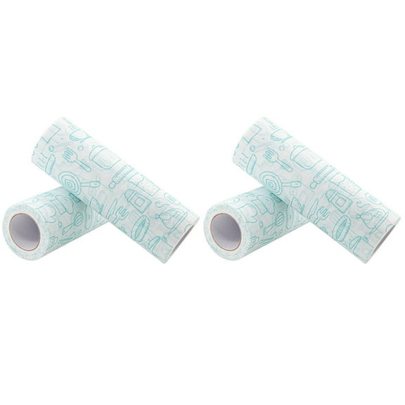 4 Rolls Paper for Kitchen Uses Cleaning Cloth Towel Disposable Household Towels Reusable