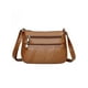 thumbnail image 1 of Bolso Hombro PU para Mujer Bolso Cruzado Sólido Con Múltiples Bolsillos para Madre (marrón), 1 of 9