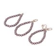 thumbnail image 4 of Pearl Key Chain, Pearl Hand Wrist Lanyard Metal Buckle Fine Polishing  For Keychains H35 Brown, 4 of 8