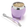 thumbnail image 1 of Set de mate BALIBETOV de acero inoxidable lila, 280 ml, 1 of 7