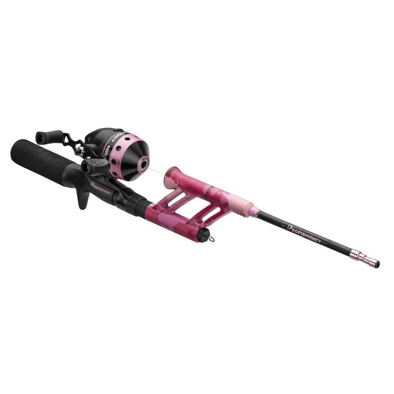ProFISHiency Pink Splat Pocket Combo Fiberglass Telescopic Micro