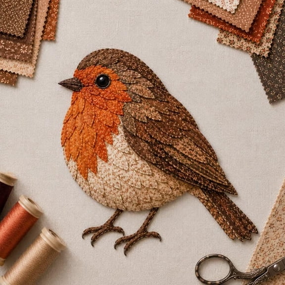 3D Patchwork Bird DIY Craft Kit, Colorful Hummingbird Embroidery Art Set, Creative Handmade Sewing Craft Project, Fabric Bird Decor Making Kit, Unique Home Decoration Gift