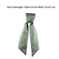 thumbnail image 2 of Green White Gingham Wreath Sash for Front Door Wreath, 5.12" Wide x 54.33" St Patrick Spring Easter Farmhouse Holiday Door Decorations Wedding, 2 of 7