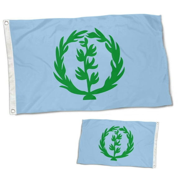 Dutern Double Sided Historical of Eritrea 1952-1961 Eritrean National Flag Banner 3 Ply with Brass Grommets 3x5 Feet