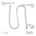 thumbnail image 2 of Collar Barbada Con Piedra De Plata Ley 925 De 55 Cm, 2 of 5