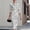 White, variant on Morttic Women's Elegant 3/4 Sleeve Polka Dot Midi Dress – Vintage Slim Fit Crew Neck Bodycon Formal Party & Cocktail Dress White,S