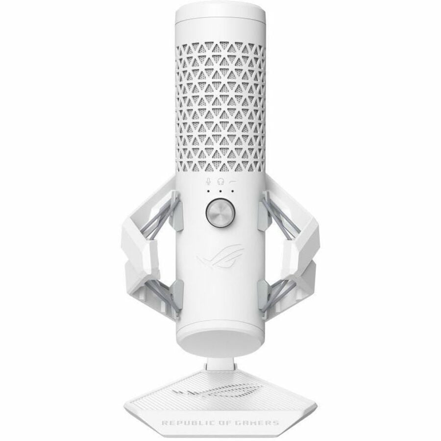 Asus ROG Carnyx Wired Condenser Microphone for Gaming, Vocals, Voice, Recording, Live Streaming, Podcasting, Notebook, Computer, White