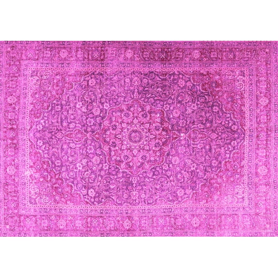 Ahgly Company Indoor Rectangle Persian Pink Traditional Area Rugs, 5' x 7'