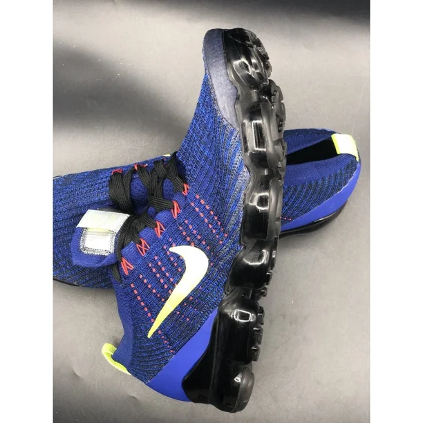 Ni - ke Size 11- Ni - ke Air VaporMax Flyknit 3.0 Deep Royal Lemon Venom