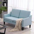 thumbnail image 6 of VINGLI 53" Loveseat,Mid-Century Modern Love Seat,Small Couch for Small Space for Living Room,Bedroom,Apartment,Studio,Blue, 6 of 7