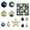 Gold, variant on Hbtdoern Gift Set Navy Blue & Gold Christmas Ornaments, 16ct Shatterproof Baubles with Glitter & Matte Finishes, Ready for Holiday Decorating