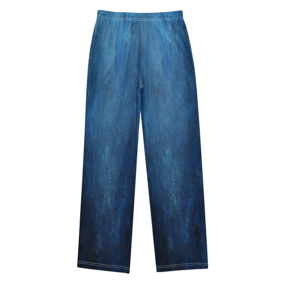 Boy's Pajama Pants Boys' Long Sleep Pants Children's Pajama Pants Loose Fitting Pajama Pants are Convenient to Put on and Take off S Beautiful Blue