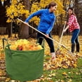 thumbnail image 2 of Canvas Portable Yard Waste Bags, Reusable Lawn and Leaf Bags for Multipurpose Use, Waterproof and Environmentally Sustainable, 2 of 5