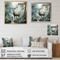 thumbnail image 4 of Designart "Harmonious Encounter with a Deer" Landscapes Floater Framed Canvas Art Print, 4 of 7