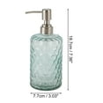 thumbnail image 4 of 1 Pc Simple Cylindrical Soap Pump Dispenser for Bath 500ml Blue Silver Tone, 4 of 6