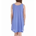 thumbnail image 3 of Exquisite Form Nylon Tricot Sleeveless Short Knee Length Nightgown 30107, 3 of 6