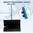 thumbnail image 3 of Bingirl Pelle à Neige 29,1 L x 14 H avec Roues, Pousse-Neige Robuste avec Déneigement, Angle et Hauteur Réglables, Poignée, Bleu, 3 of 7