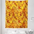 thumbnail image 1 of Tree Tapestry, Shady Fall Oak Maple Tree Leaves on Faded Tones Seasonal Foliage Art, Fabric Wall Hanging Decor for Bedroom Living Room Dorm, 5 Sizes, Earth Yellow Marigold, by Ambesonne, 1 of 1