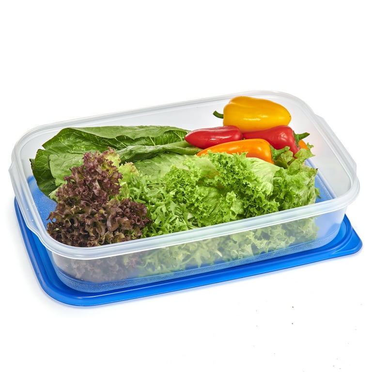 Mainstays Food Storage Container 16.6 Cups Rectangular Plastic