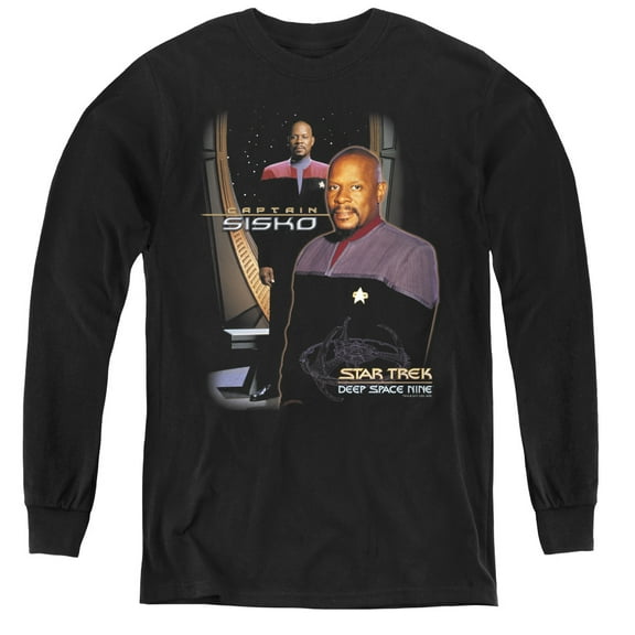 Star Trek - Captain Sisko - Youth Long Sleeve Shirt - Large