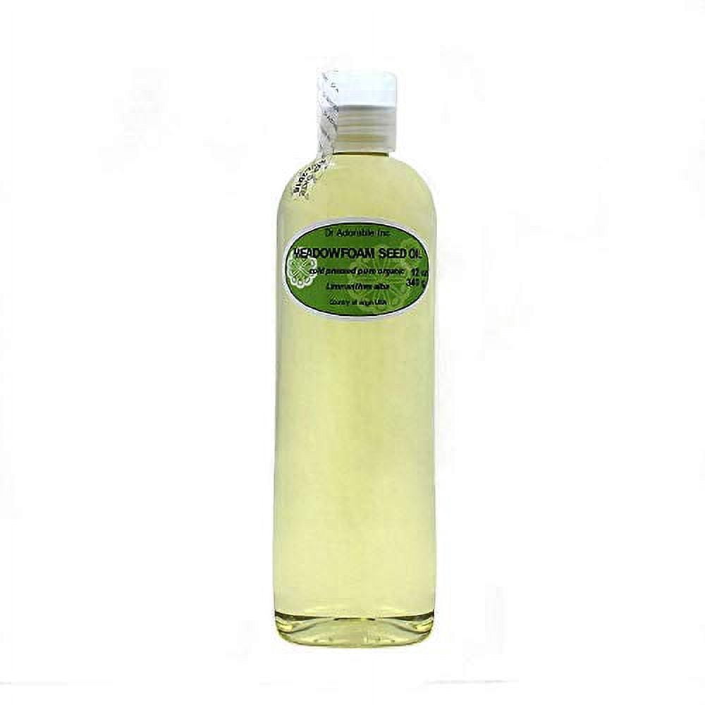 Dr. Adorable - 100% Pure Meadowfoam Oil - Organic Cold Pressed Moisturizing Oil For Face Skin Hair Anti Aging - 12 oz
