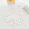 thumbnail image 1 of Babero de algodón para bebés de primavera y verano, para niños y niñas recién nacidos, con forma de flor, toalla para la baba giratoria de 360 grados para bebés, 1 of 6