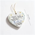 thumbnail image 3 of Heart Acrylic Ornament Keepsake Gift, Friendship Hanging Decor, Christmas Tree Birthday Thanksgiving Holiday Home Decor Pendant, Sentimental Gift For Best Friend, 3 of 7