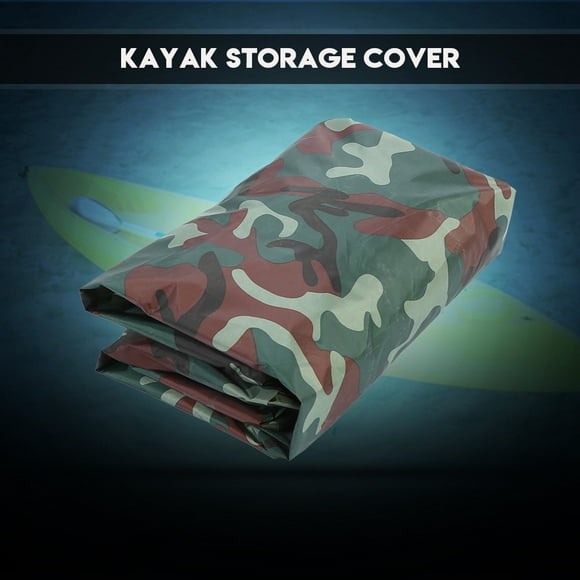 WALFRONT Kayak Storage Cover,4.5m Waterproof UV Sun Protection Storage Dust Cover for 3.6-4m Kayak Boat Canoe,Canoe Cover