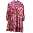 thumbnail image 5 of Rachel Parcell Fit & Flare Tiered Hem Shirt Dress- Floral- Pink Multi/Botanical -10, 5 of 10