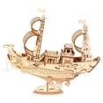 thumbnail image 1 of Wooden Puzzle Kit DIY 3D Steamship Boat Wooden Building Kit Table Decoration, 1 of 10