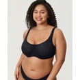 thumbnail image 4 of DELIMIRA Women's Full Coverage Bra Plus Size Supportive Outside Underwire Unlined Bras, 4 of 4