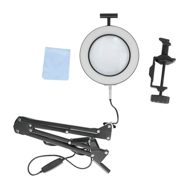 Soldering Light Magnifying Glass,5X Soldering Magnifying Glass Soldering Magnifying Glass X