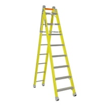 Louisville Ladder 8' Fiberglass Combination Ladder, 20' Reach, 375 lbs Load Capacity, FXC1208