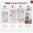 thumbnail image 5 of Rev-A-Shelf 5WB1-1222CR-1 12 x 22 in, Wire Pullout Cabinet Basket Organizer, 5 of 17