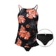 thumbnail image 5 of Trajes de baño tankini para mujer Trajes de baño de dos piezas con espalda de tiras y estampado conservador para mujer Traje de baño de dos piezas para mujer, 5 of 9