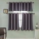 thumbnail image 1 of Paneles De Cortina Cortos Opacos De Cocina Grises para Dormitorio, Cortinas Opacas Superiores con Ojales con Aislamiento Térmico 2 Piezas-29 * 18 （74 * 46） cm, 1 of 5