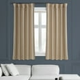 thumbnail image 3 of Half Price Drapes Ginger Bellino Textured Faux Linen Room Darkening Curtains For Bedroom & Living Room Curtains(1 Panel), 50W X 63L, 3 of 11