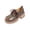 Gray, variant on Women Multi-Layer Strap Gloss Lace Up Platform Loafers, Smooth Shiny Textile, Thick Cloud Cushion Insole, Deep Lug Anti Slip Outsole, Retro Preppy Silhouette for Campus Shopping Daily,Black 5.5