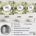 thumbnail image 4 of Designart "Palm Beach Paradise" 0 Square Mirror For Wall Decor - Large Green Square Printed Wall Mirror Art - Square Tropical Mirror - Wall Mounted Square Large Mirror, 4 of 5