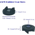 thumbnail image 3 of 2 Spare Base Gears+2 Rubber Blade Gears Spare Mixer Replacement Parts, Suitable for The Replacement Parts of 250W Base Gear & Blade Gear Replacement for Magic Bullet Blender MB1001, 3 of 7