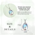 thumbnail image 5 of Fox Necklace for Women 925 Sterling Silver Butterfly Moonstone Pendant Necklaces Fox Jewelry Gifts for Teens, 5 of 5